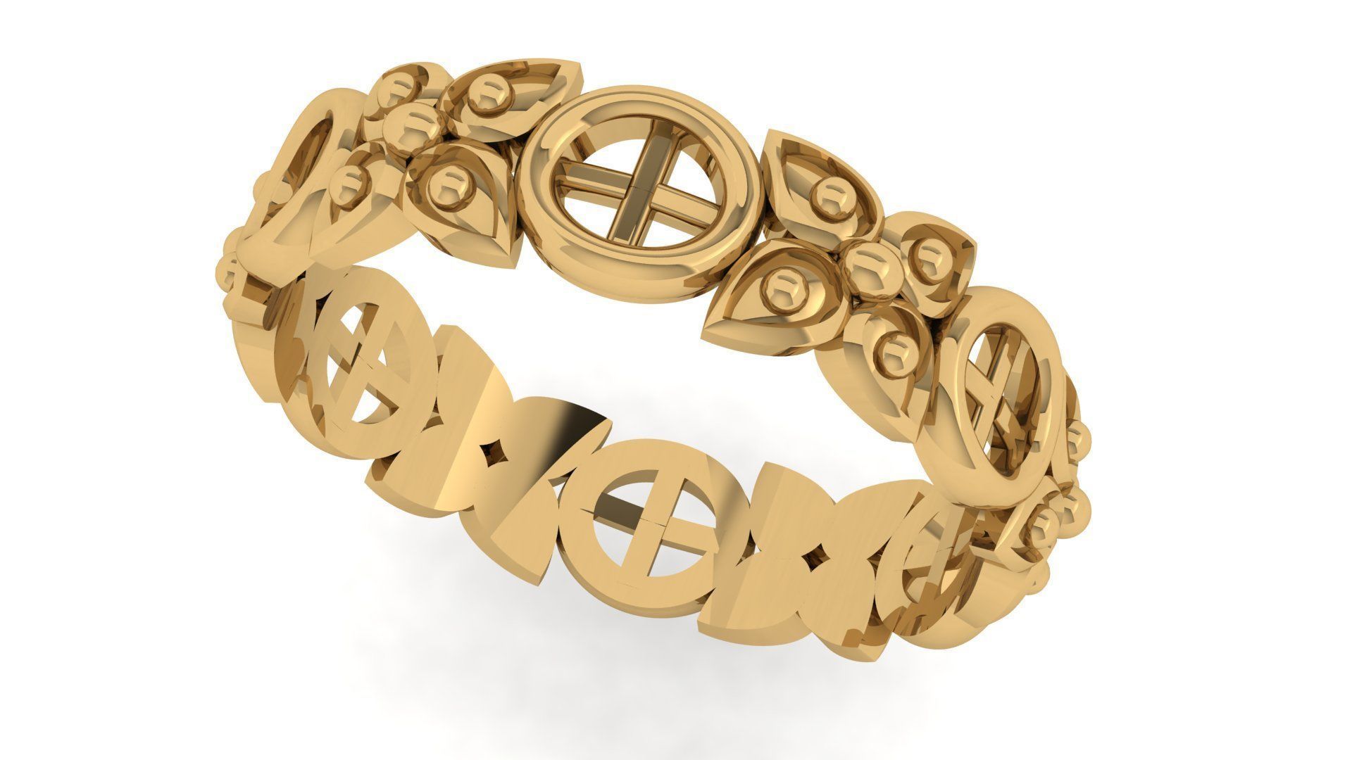 Plain Band ring  24 3D print model_5