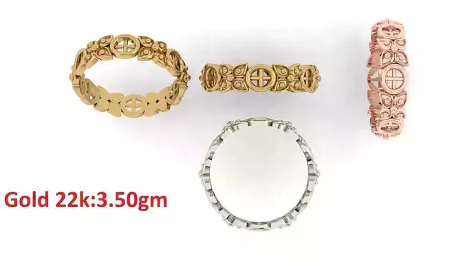 Plain Band ring  24 3D print model