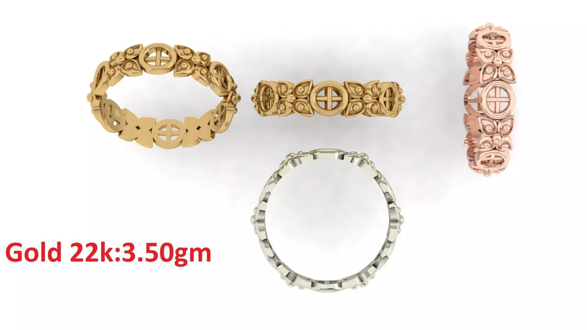 Plain Band ring  24 3D print model_0