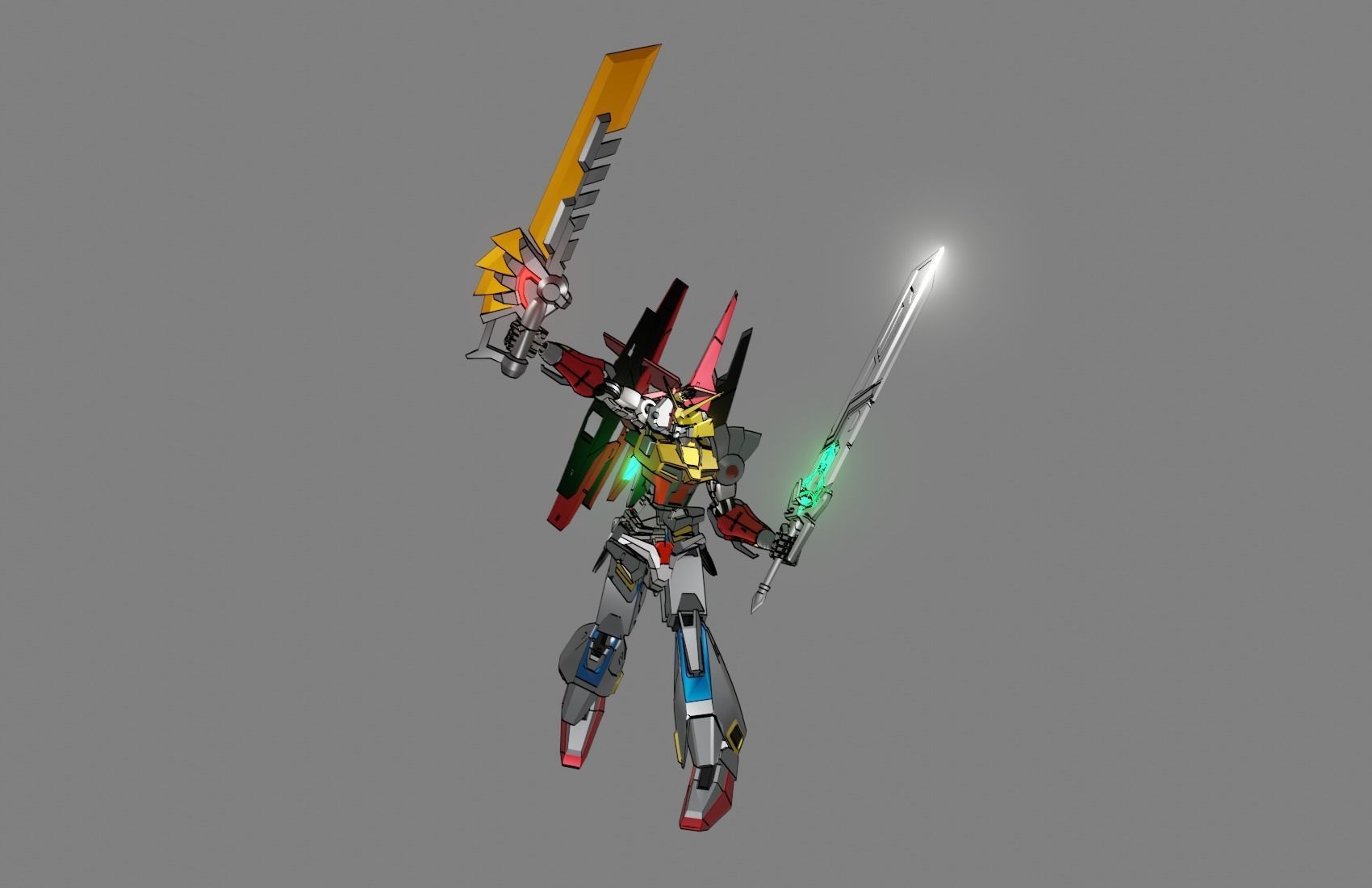 Attacker Gundam B 11 3D model_18