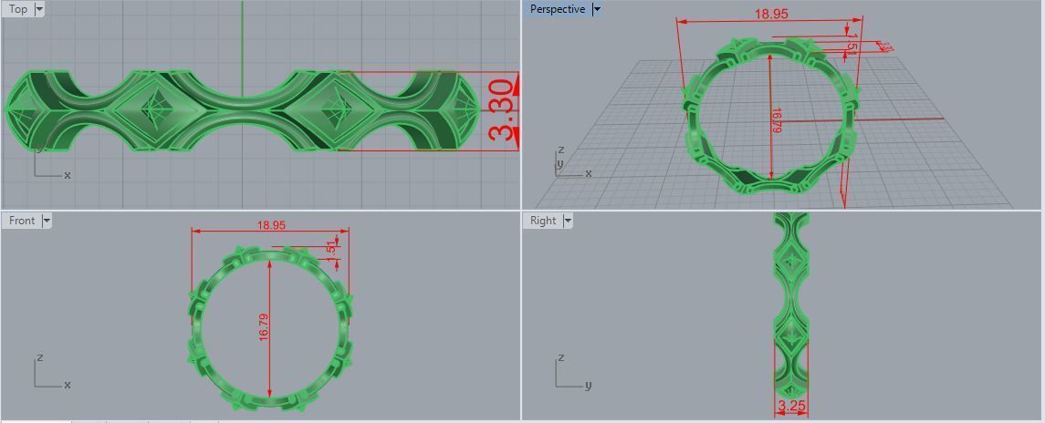 Plain Band ring  26 3D print model_3