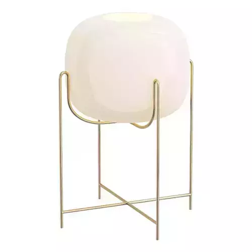 CRADLE table lamp glass with gold base