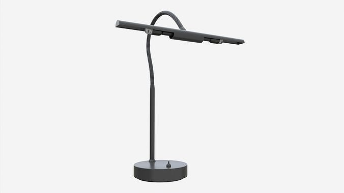 Piano metal table lamp 3D model