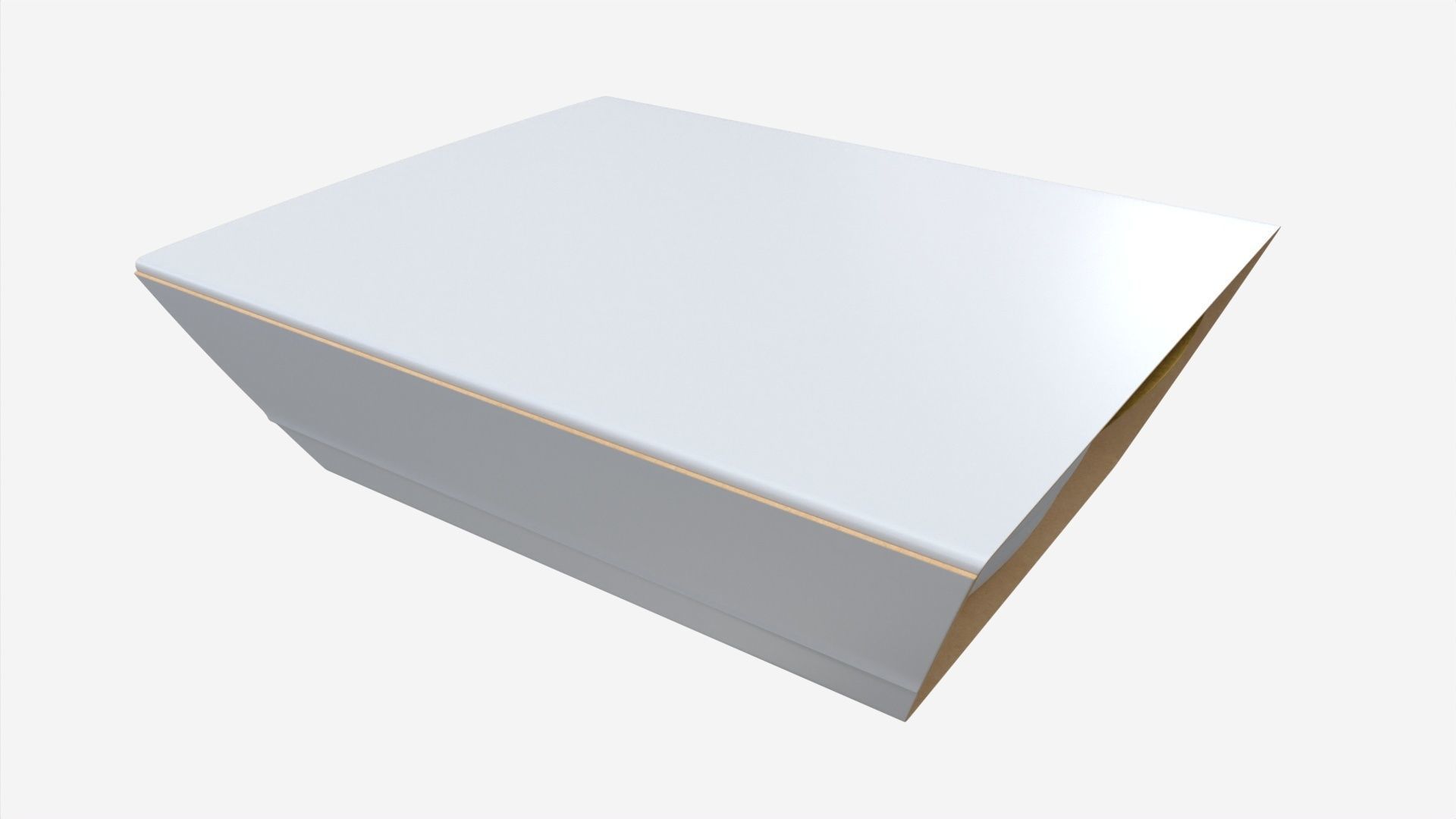 Plastic Food Tray with Wrap 3D model_4