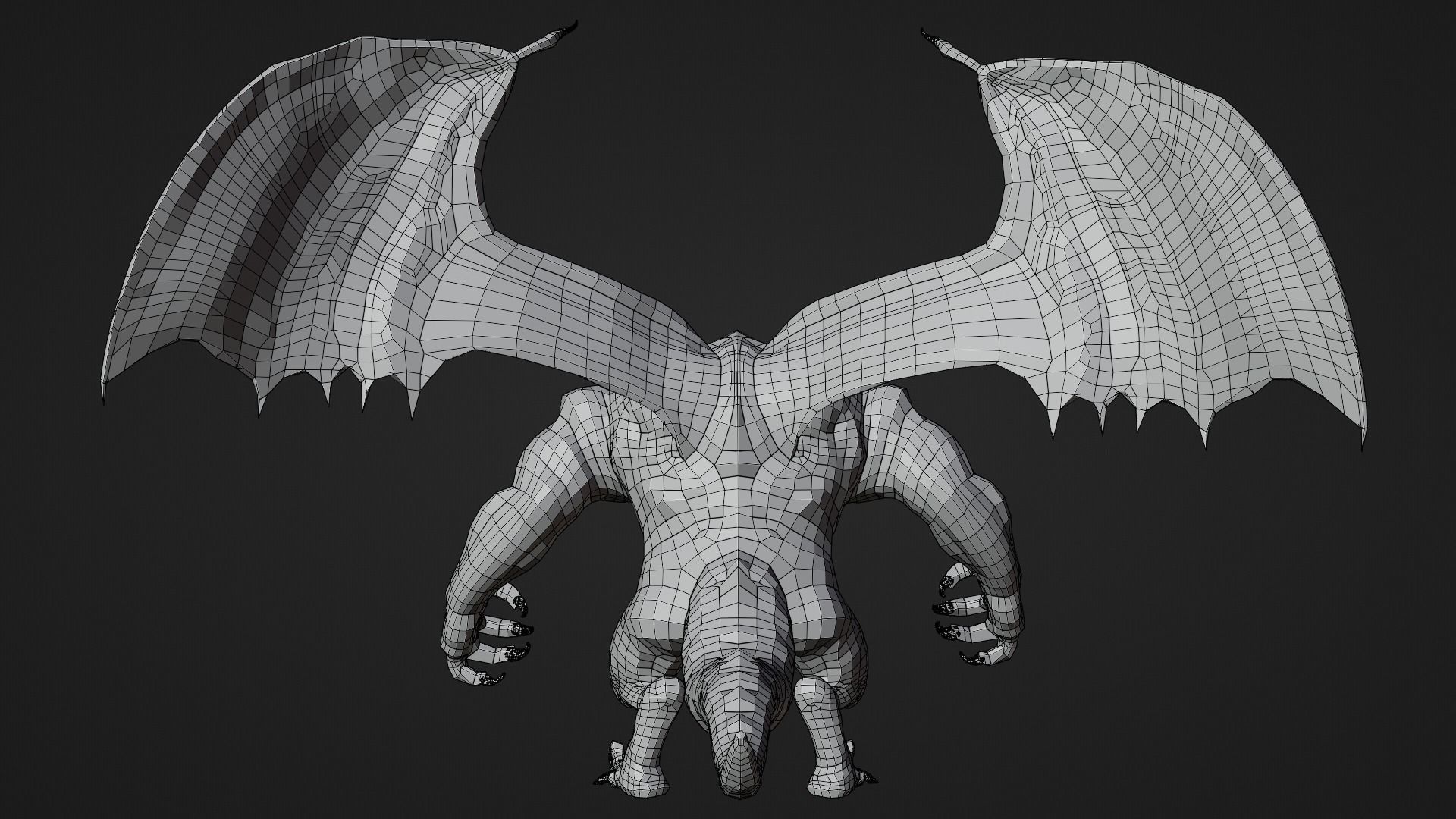 Balrog- recreated 3D Model Low-poly 3D model_7