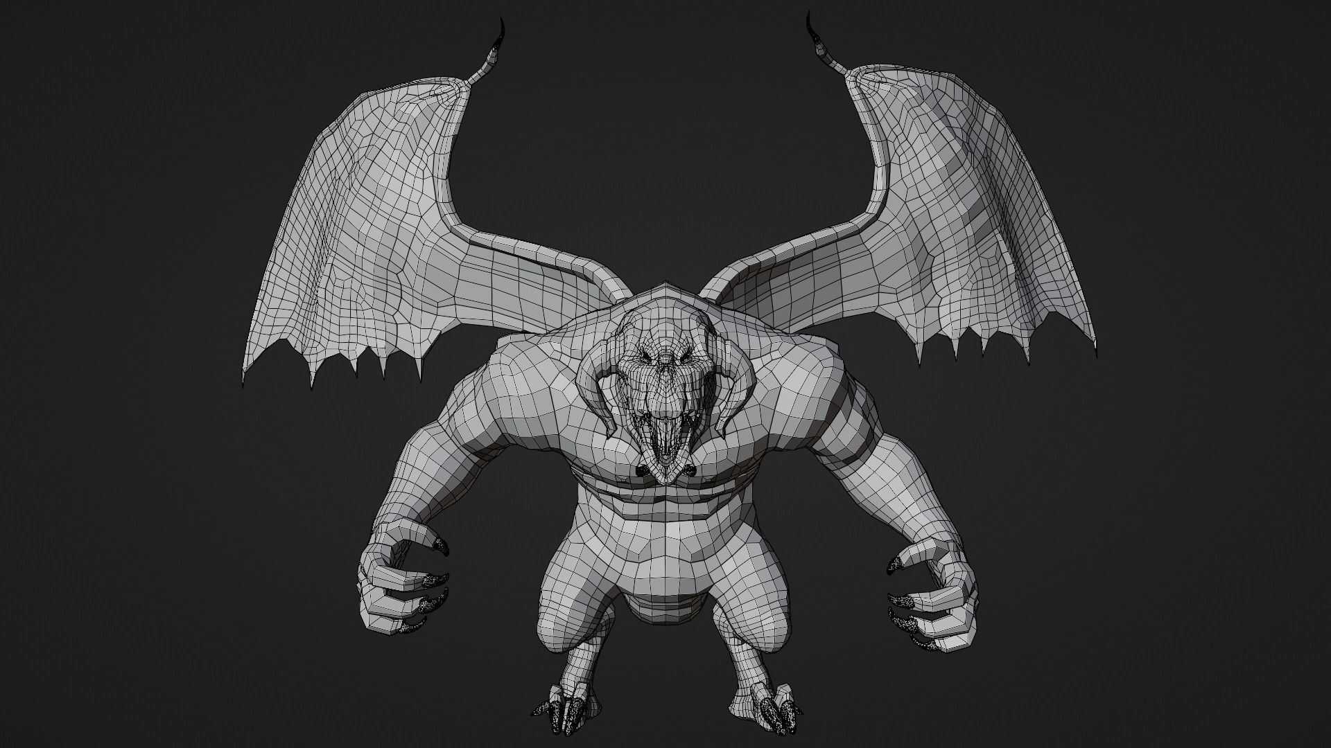 Balrog- recreated 3D Model Low-poly 3D model_5