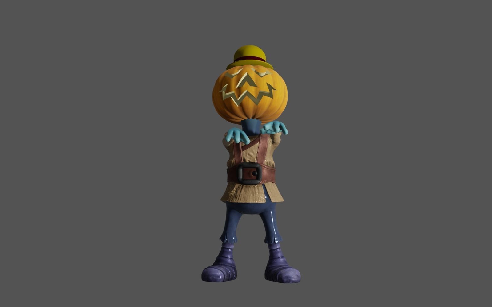 Pumkin 4 pumpkin character 3D model_16