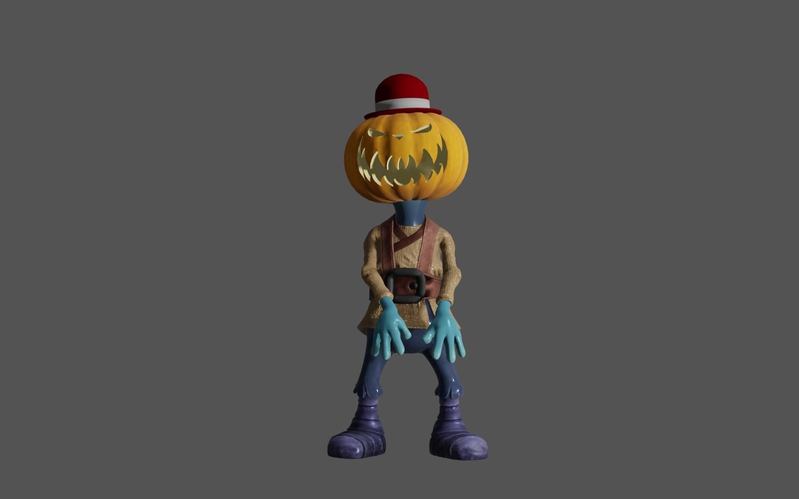 Pumkin 36 3D model_9