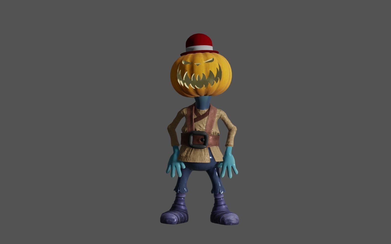 Pumkin 36 3D model_4