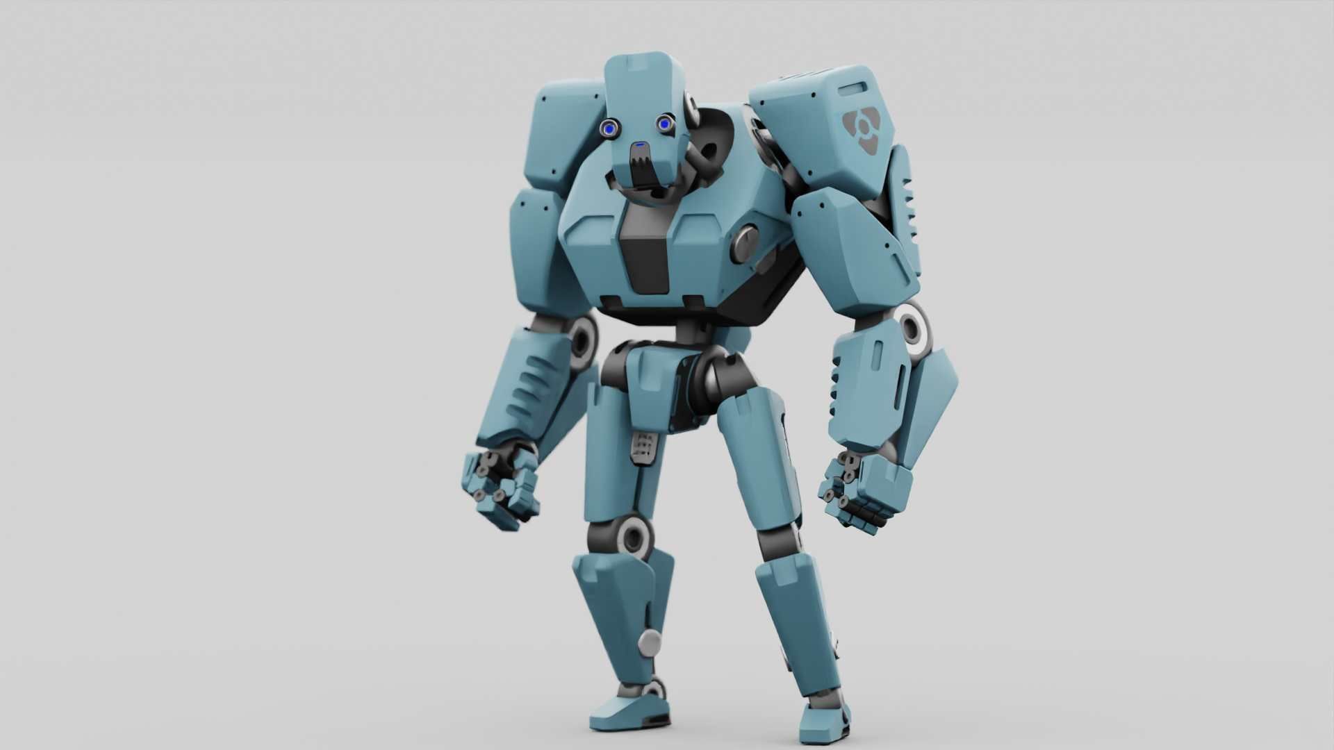 CYBER DROID RIGGED 3D model_18