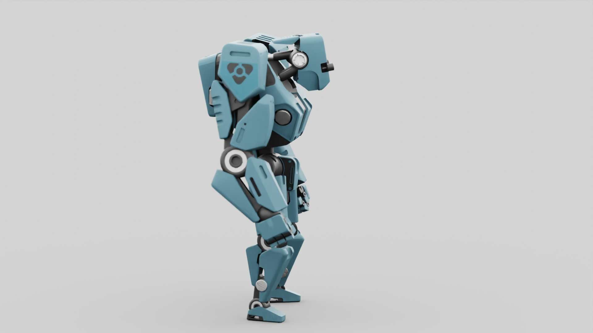CYBER DROID RIGGED 3D model_24
