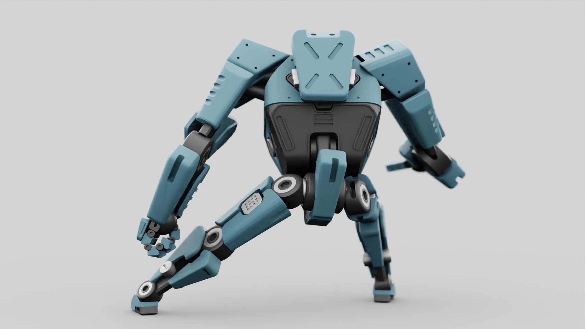 CYBER DROID RIGGED 3D model_6