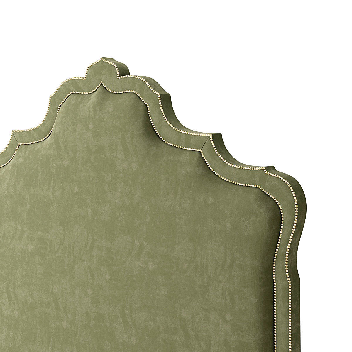 Headboard 3 double upholstered 3D model_3