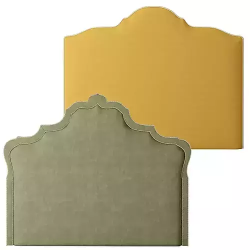 Headboard 3 double upholstered 3D model