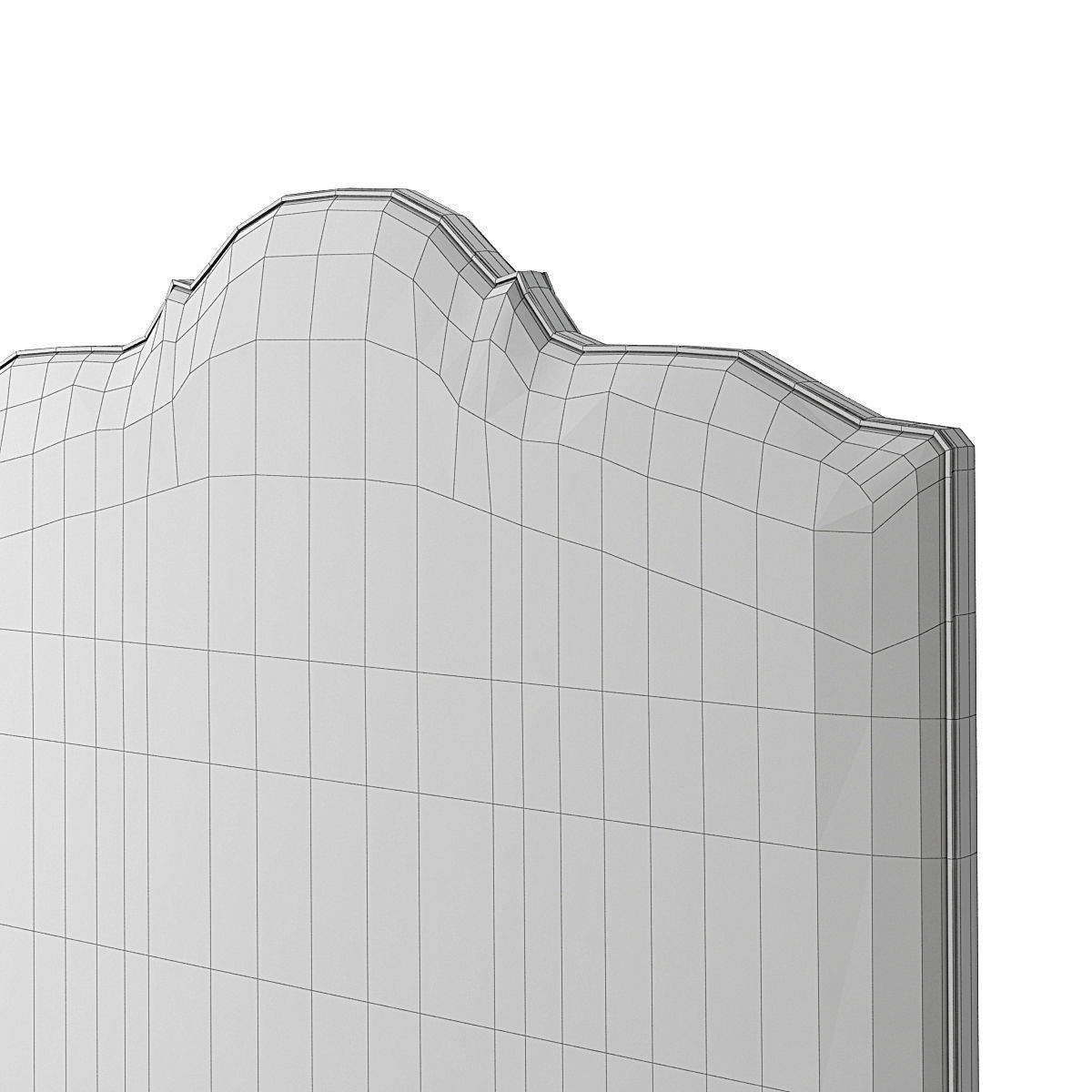 Headboard 3 double upholstered 3D model_5