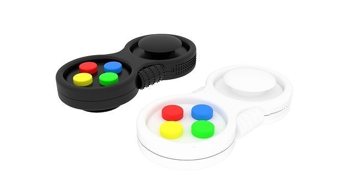 Joypad Controller Fidget Toys Set 3D model