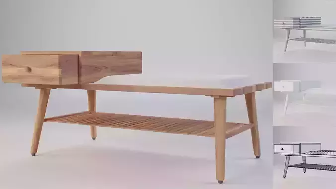 Sofa Stool With Shoe Rack 80x40x38