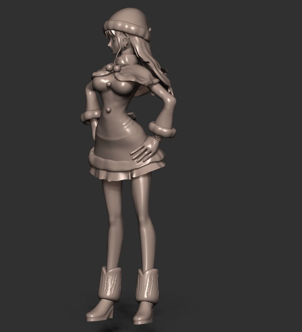 Nami Xmas - One Piece 3D print model_17