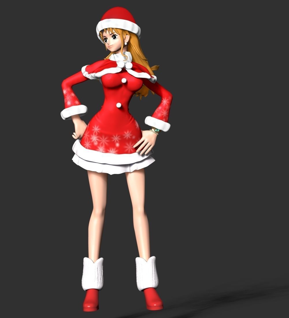 Nami Xmas - One Piece 3D print model_13