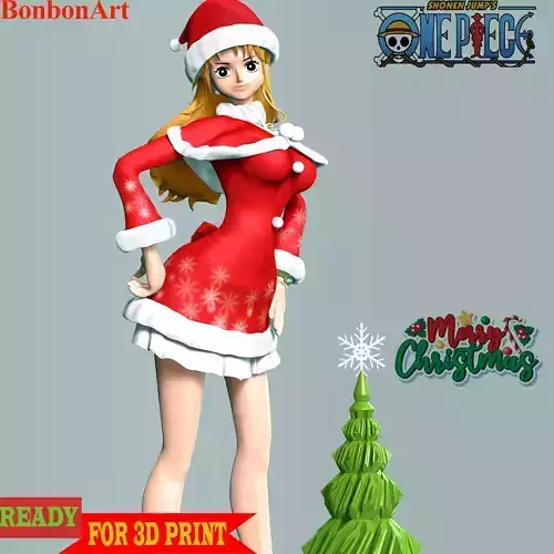 Nami Xmas - One Piece 3D print model