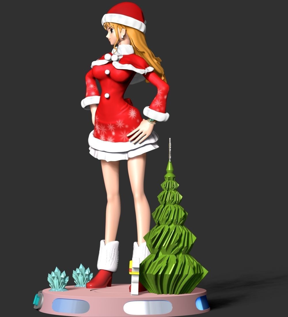 Nami Xmas - One Piece 3D print model_9