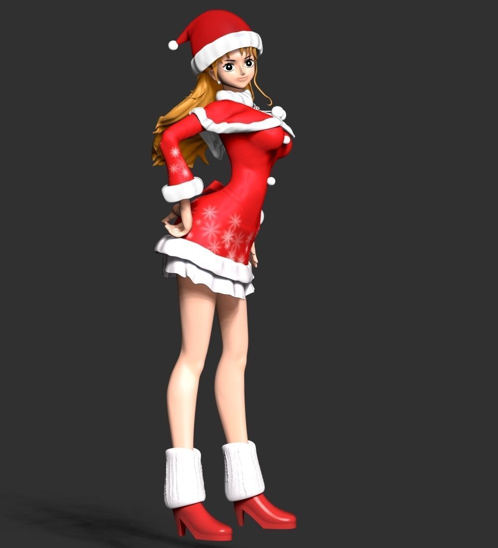 Nami Xmas - One Piece 3D print model_12