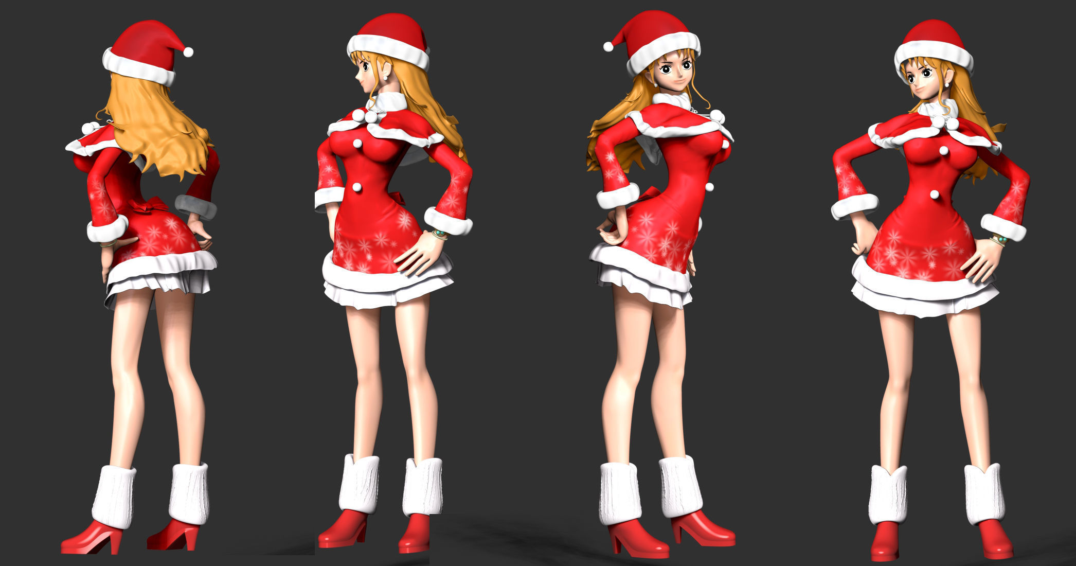 Nami Xmas - One Piece 3D print model_4