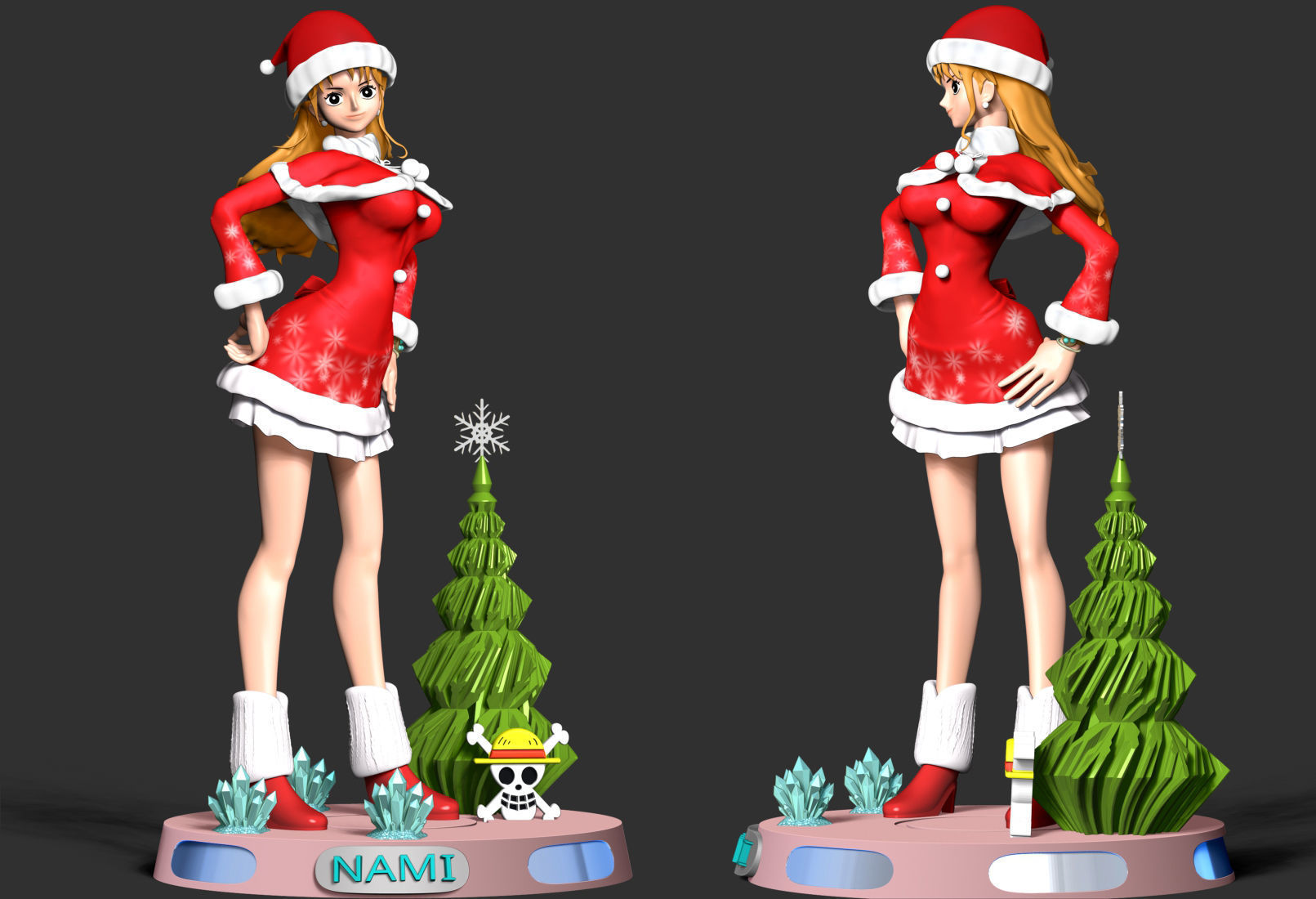 Nami Xmas - One Piece 3D print model_6