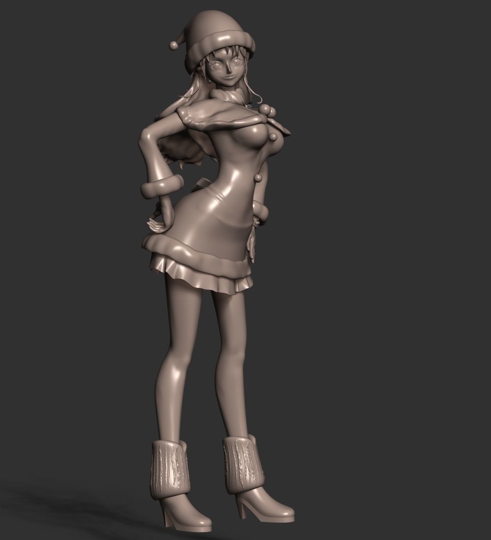 Nami Xmas - One Piece 3D print model_16