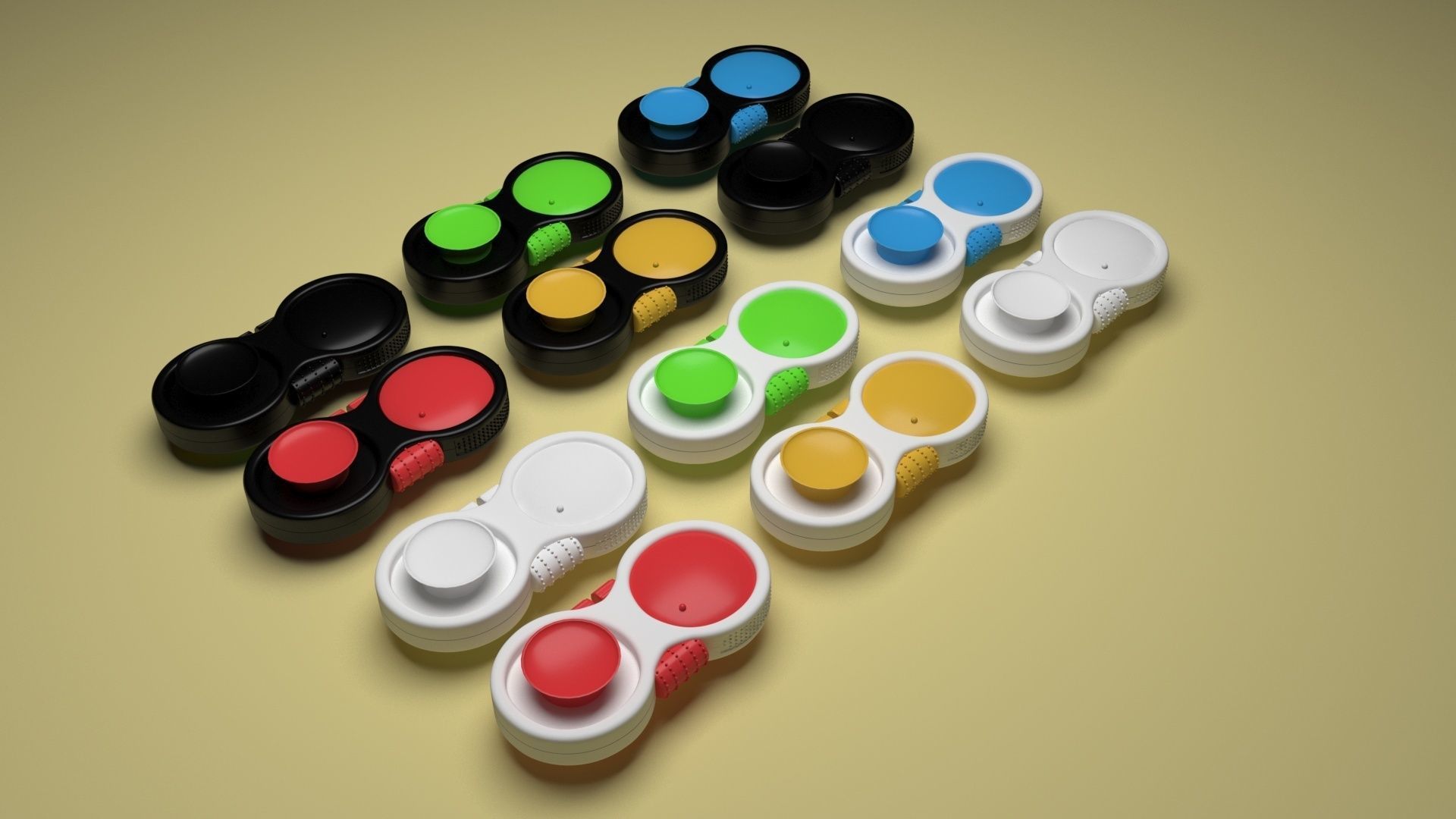 Joypad Controller Fidget Toys Set 3D model_32