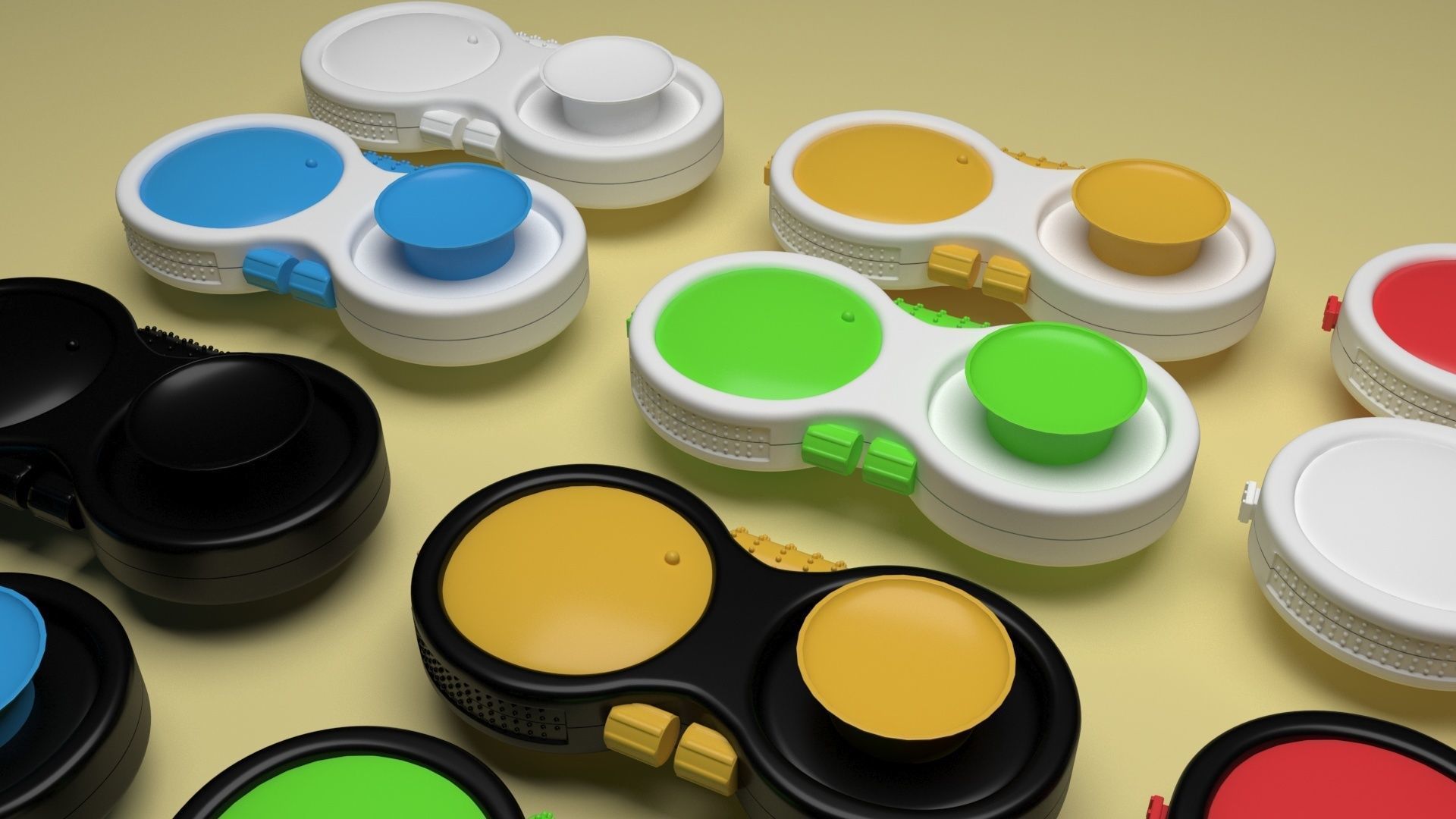 Joypad Controller Fidget Toys Set 3D model_37