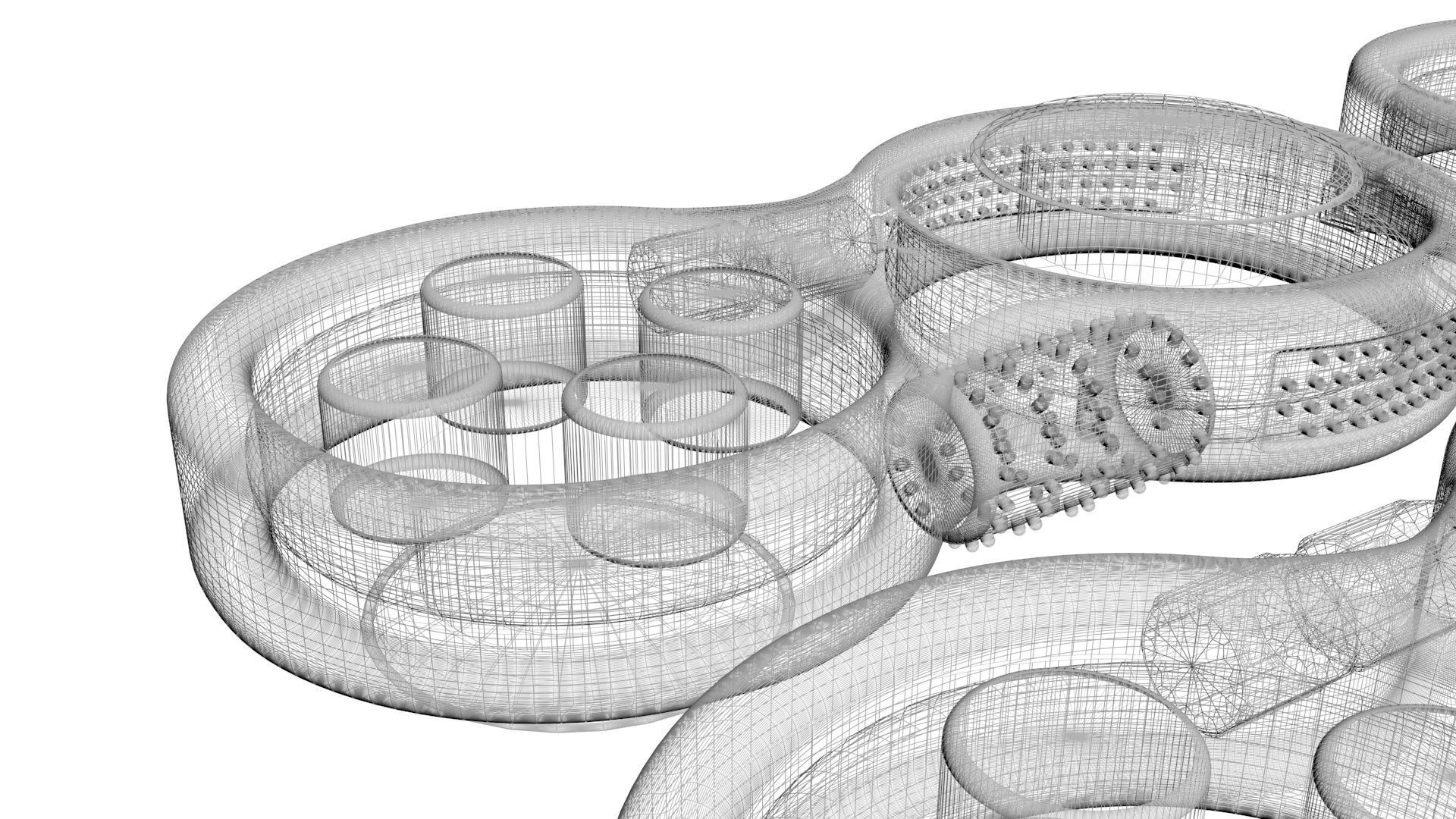 Joypad Controller Fidget Toys Set 3D model_21