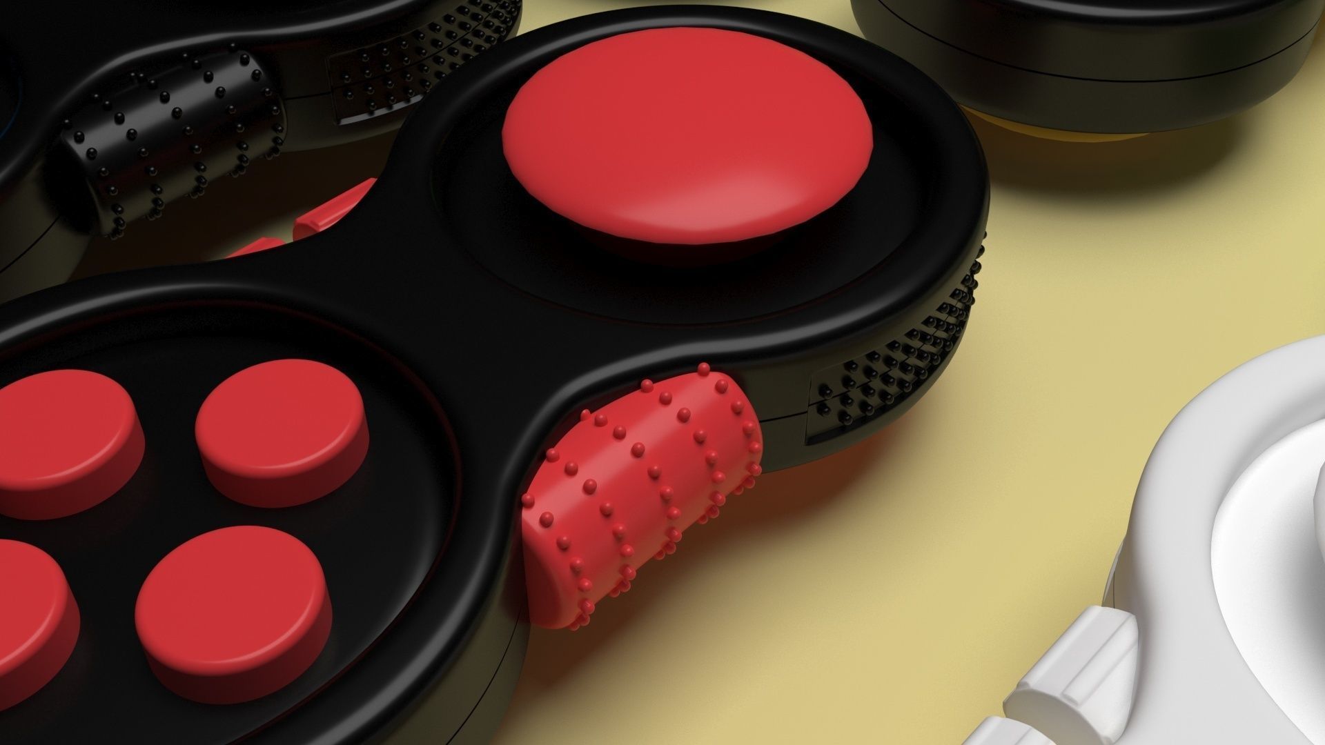 Joypad Controller Fidget Toys Set 3D model_33