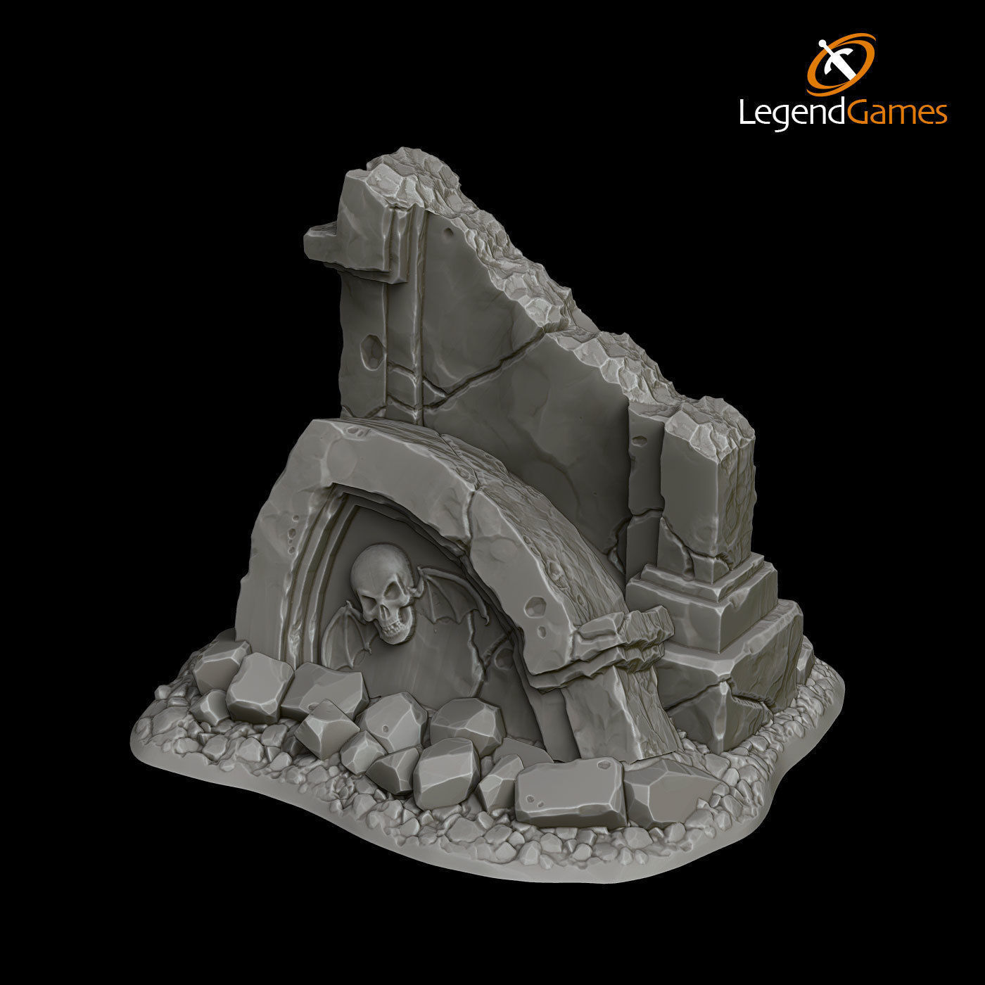 LegendGames Broken Tombstones 3D print model_1