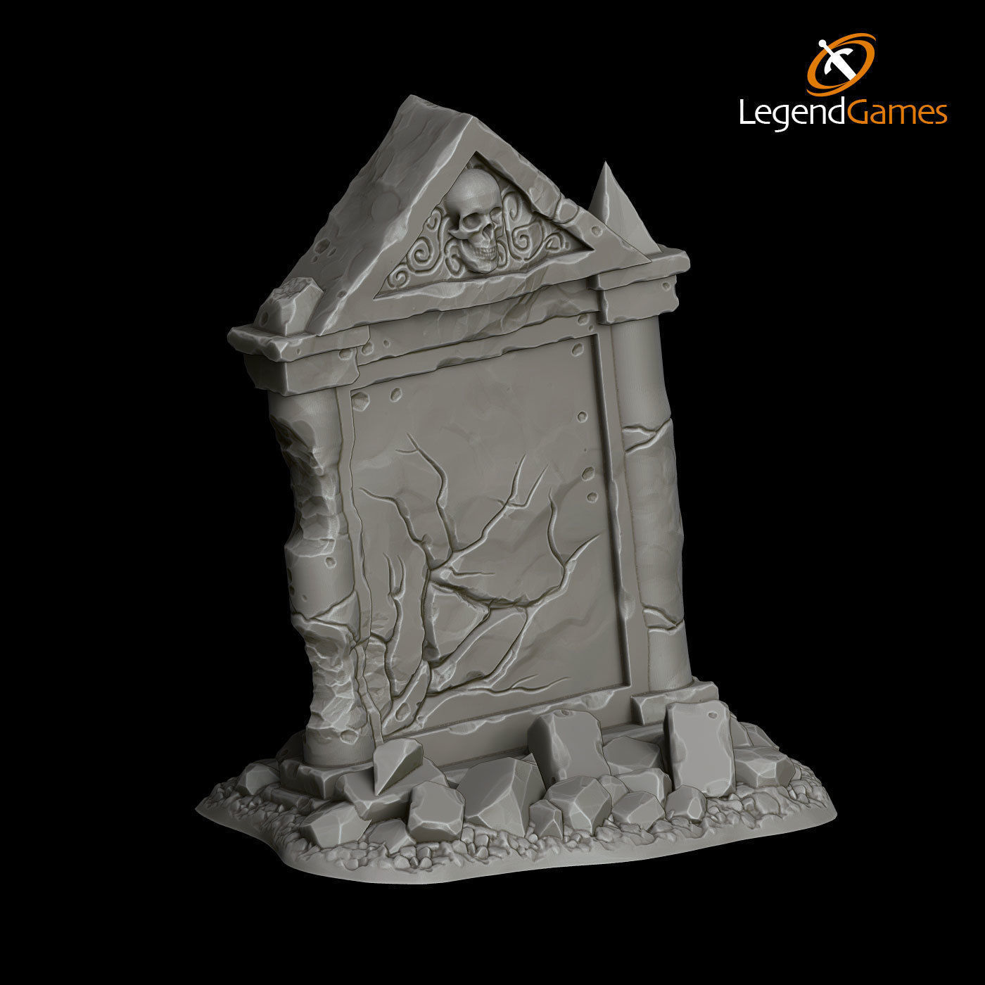 LegendGames Broken Tombstones 3D print model_4