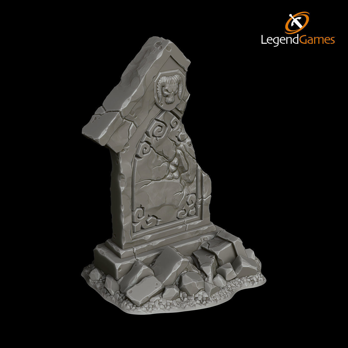 LegendGames Broken Tombstones 3D print model_3