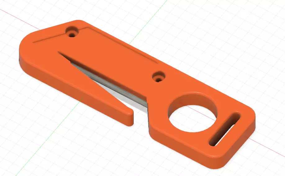 Safety cutter Scuba Line cutter 3D print model_0