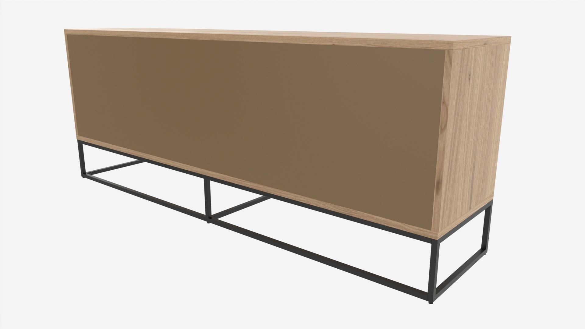Sideboard with doors and drawers 3D model_2