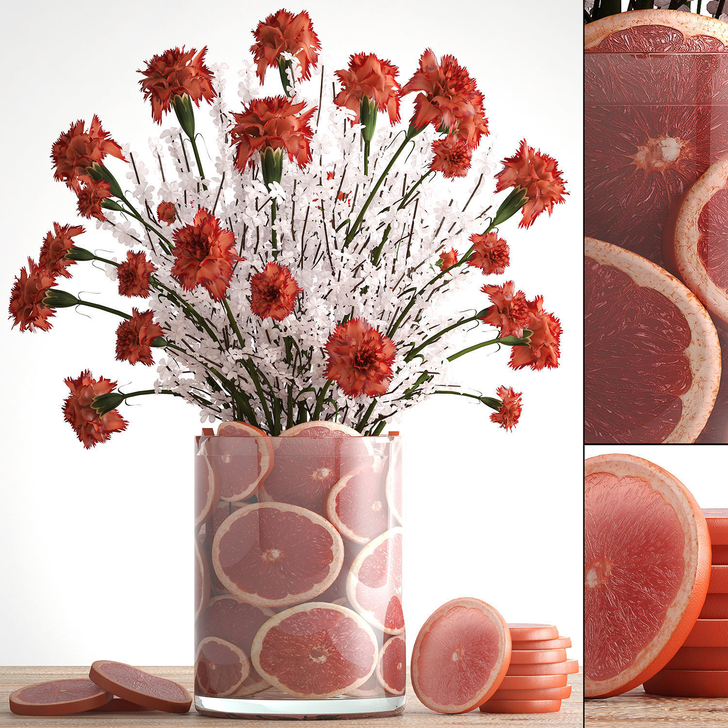 Collection of bouquets 40 pieces 3D model_6