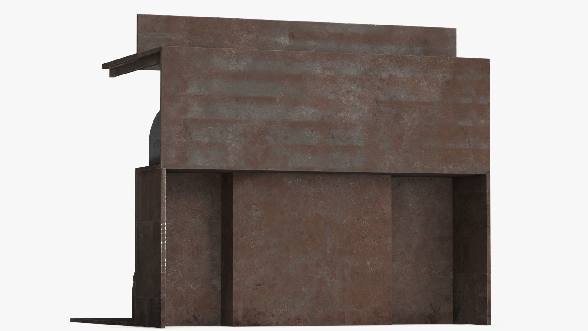 Industrial Pipes v4 Low-poly 3D model_6