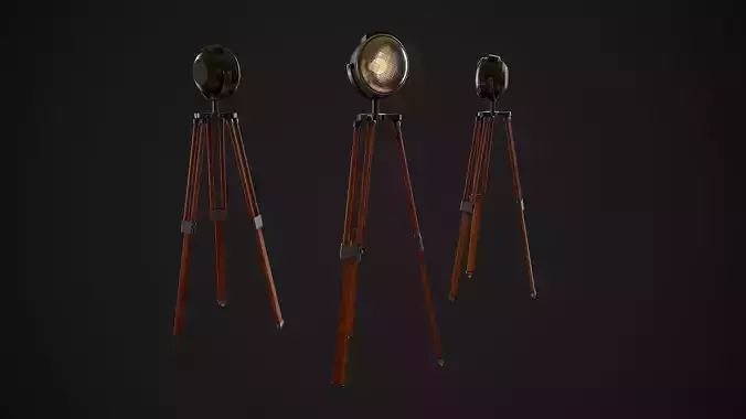 Low Poly Industrial Lamp