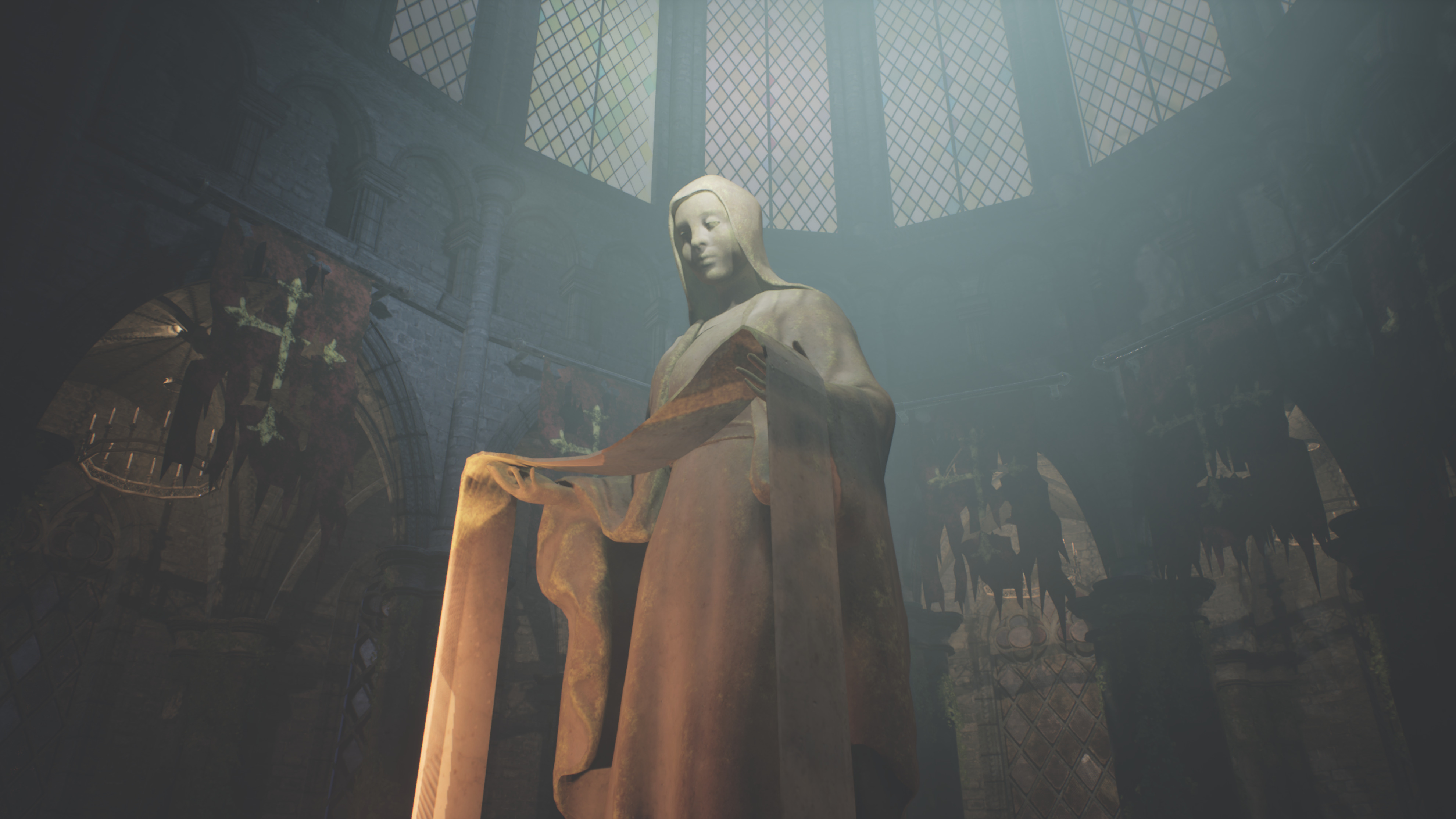 Virgin Mary Statue Low-poly 3D model_12