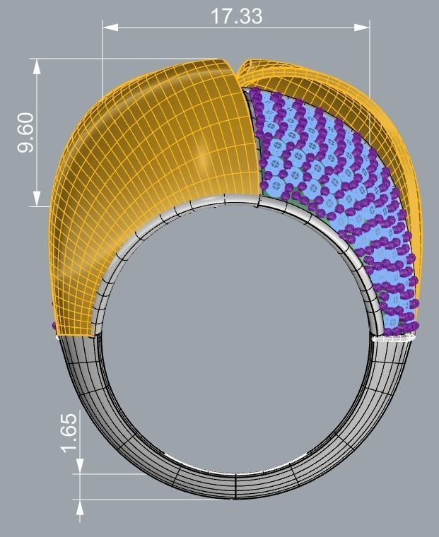 14-PCS STONE CANDLE RING COLLECTION-R11 3D print model_4