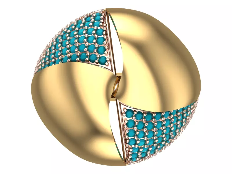 14-PCS STONE CANDLE RING COLLECTION-R11 3D print model_0