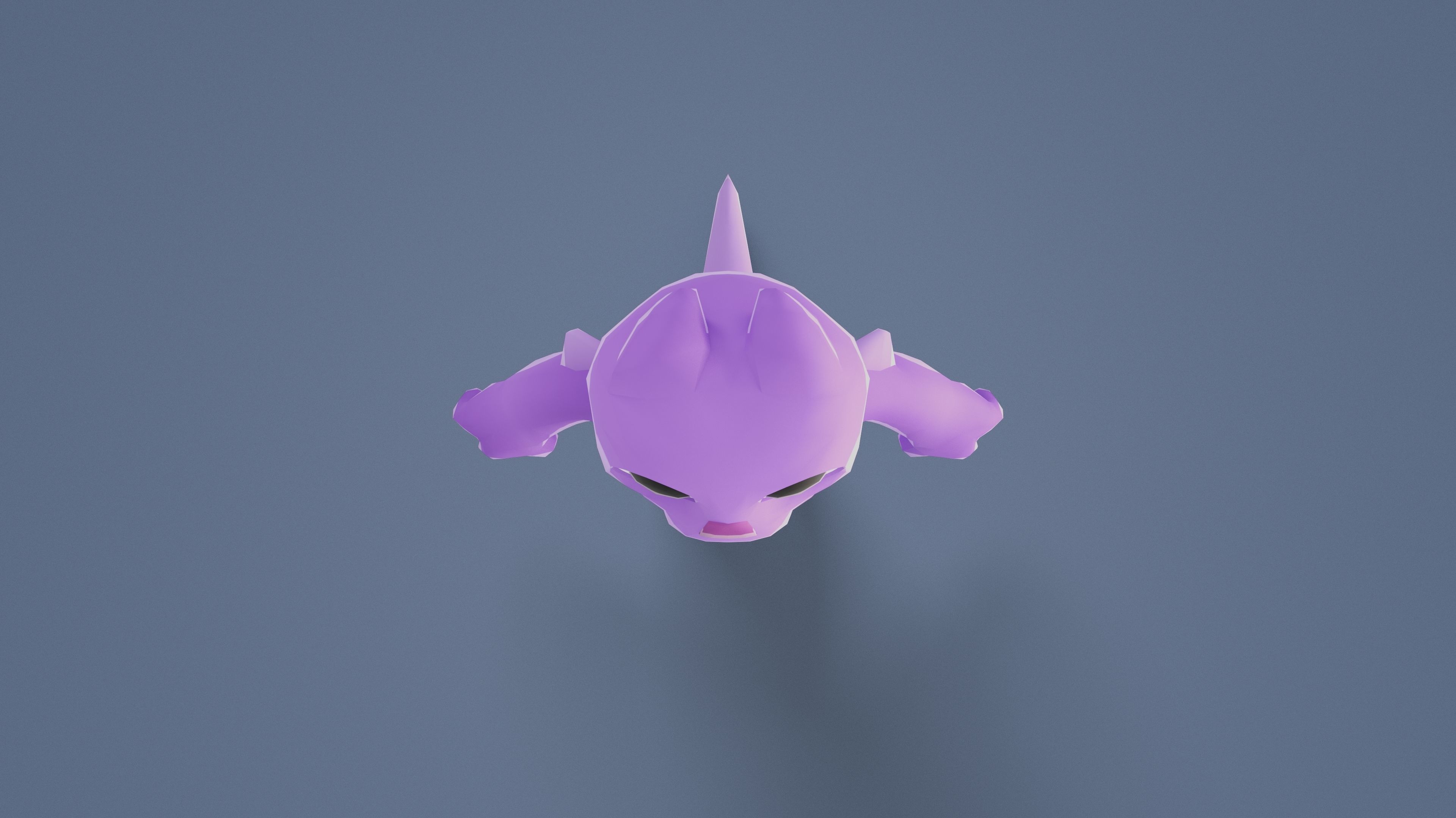 Cartoon Characters - Small Fury Warrior Low-poly 3D model_13