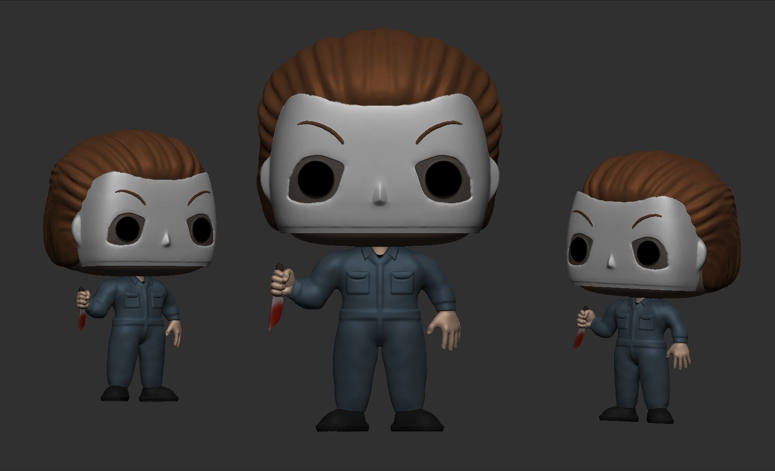 Funko Michael Myers Halloween 3D print model_1