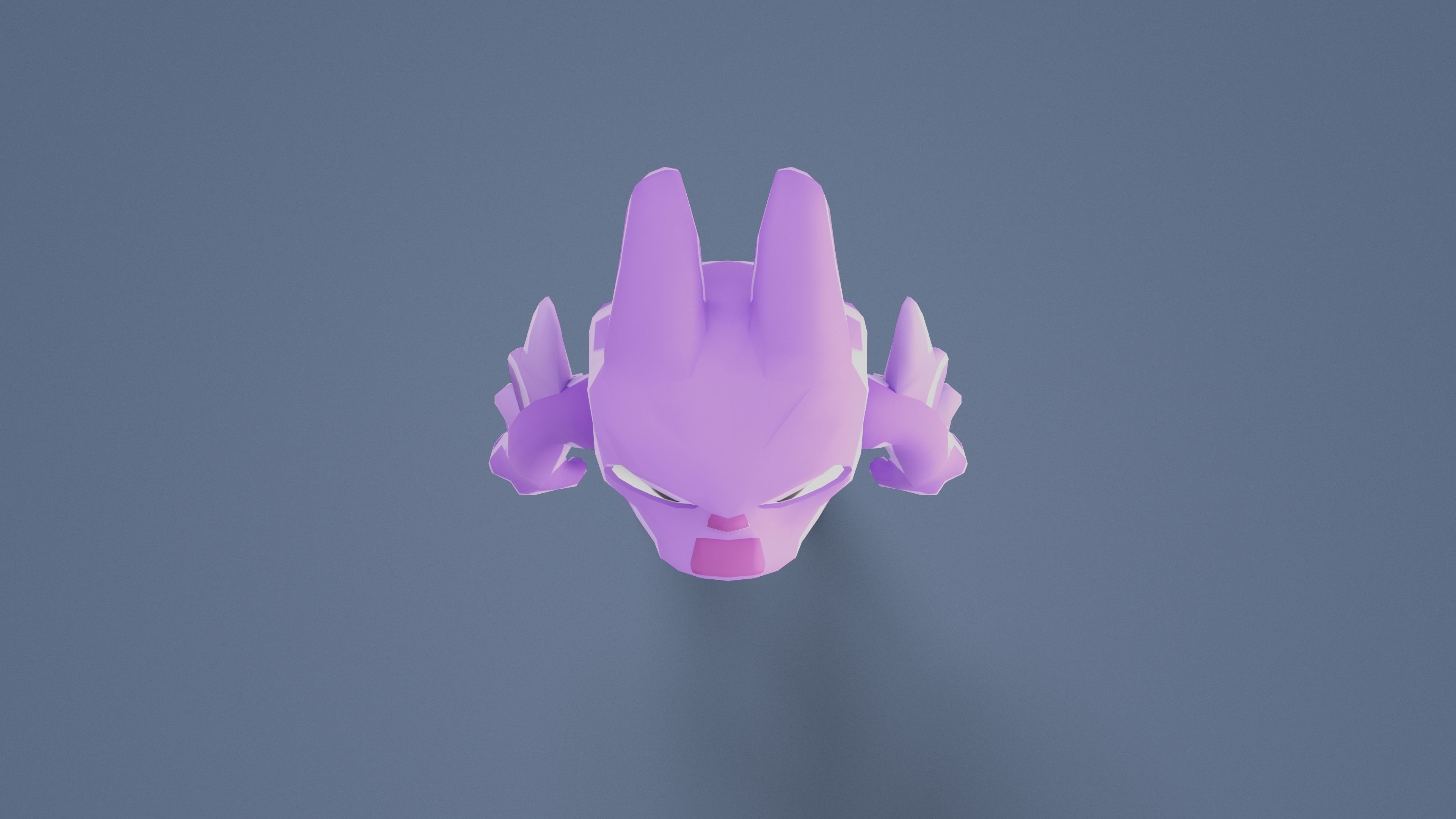 Cartoon Characters - Medium Fury Warrior Low-poly 3D model_13