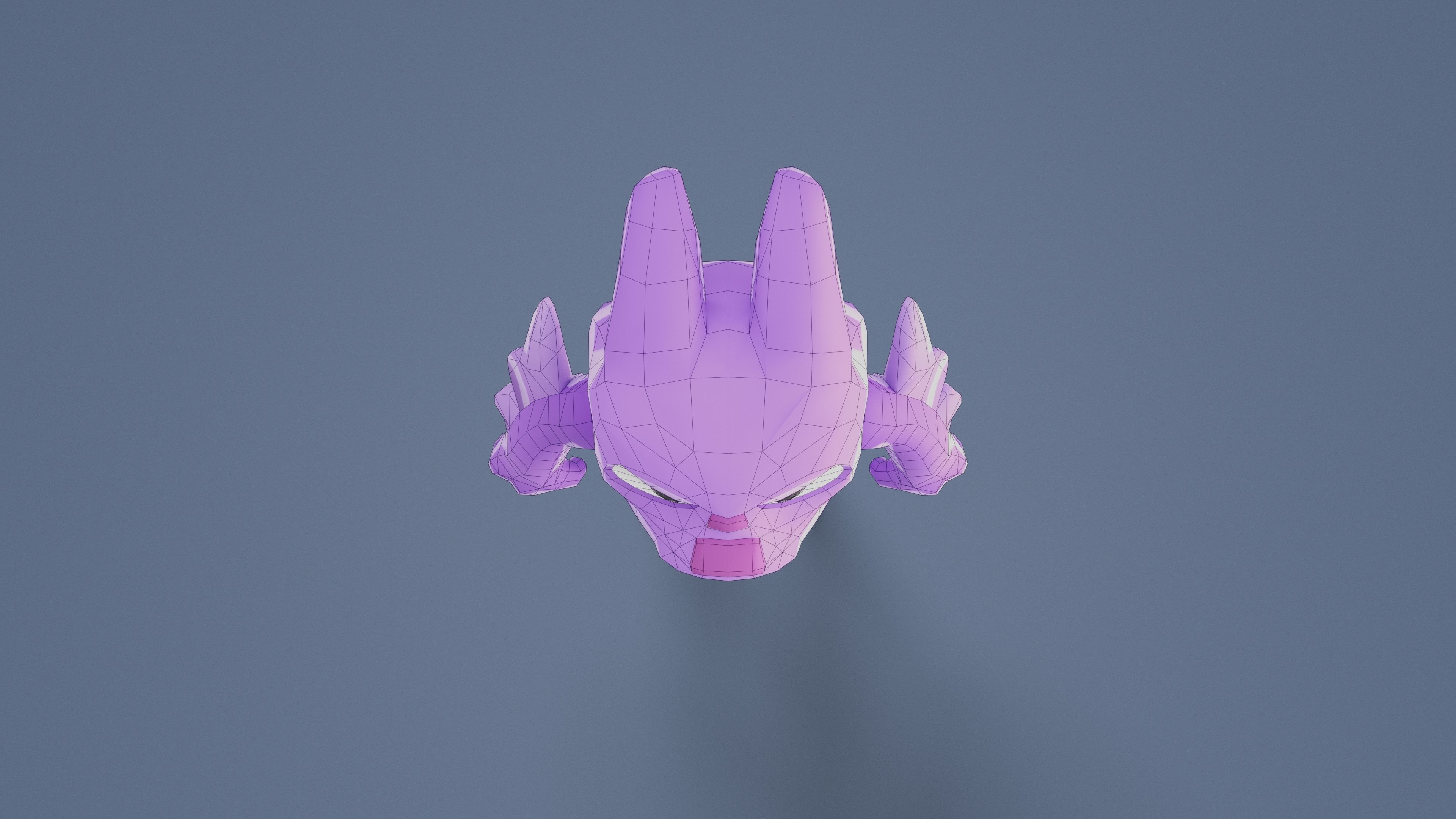 Cartoon Characters - Medium Fury Warrior Low-poly 3D model_23