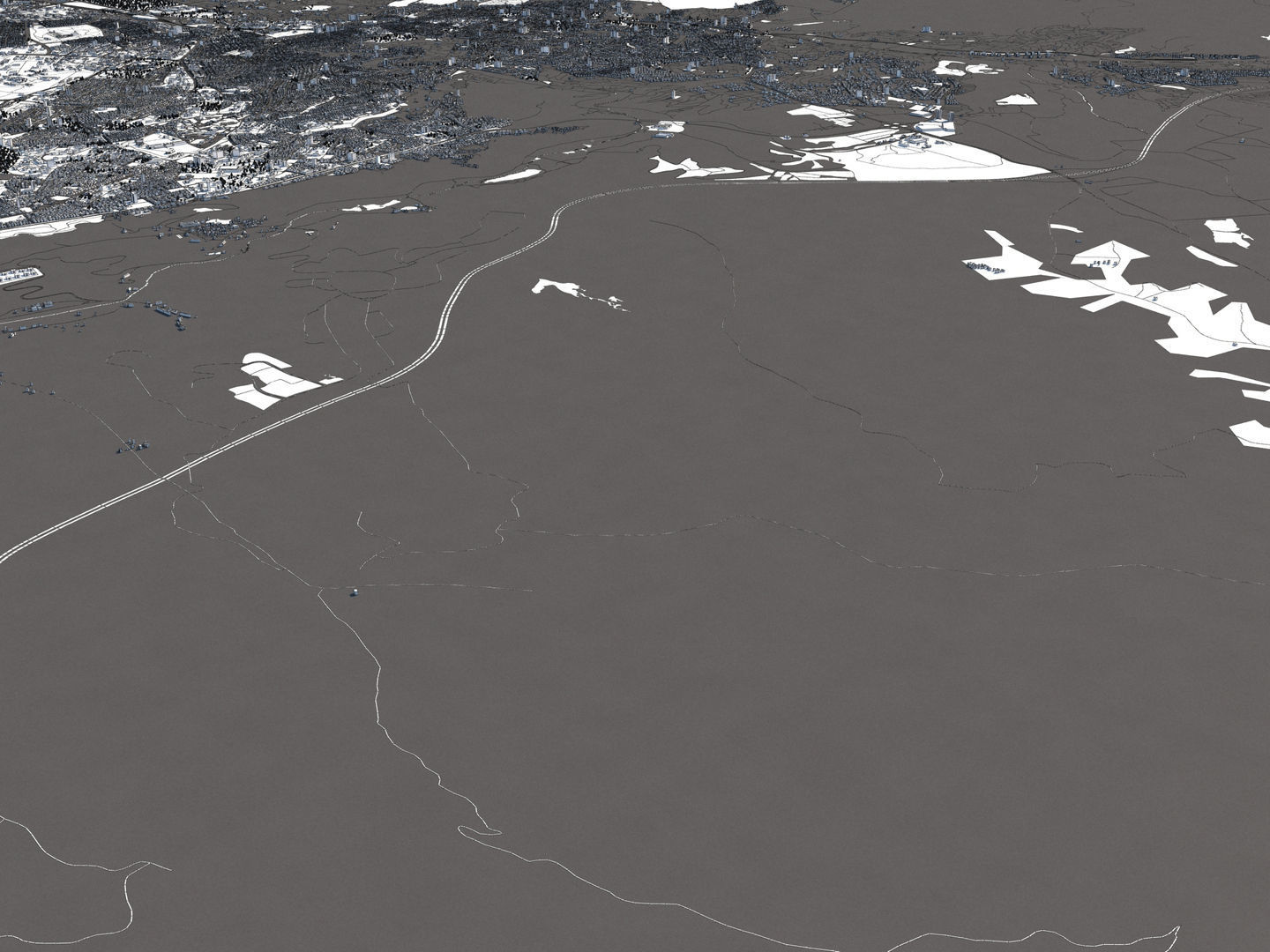 Ankara 50x50km City Map Model 3D model_26