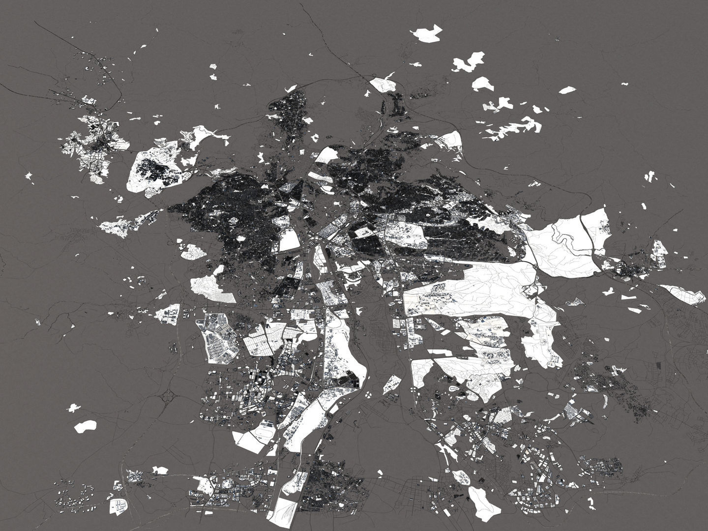 Ankara 50x50km City Map Model 3D model_19